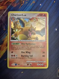 Charizard 1/99 Cracked Ice Holo Rare Pokemon TCG Platinum Arceus HP DMG - Image 1