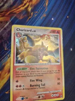 Charizard 1/99 Cracked Ice Holo Rare Pokemon TCG Platinum Arceus HP DMG - Image 2