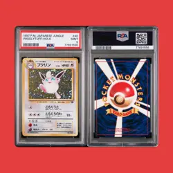 1997 POKEMON JAPANESE JUNGLE #40 WIGGLYTUFF-HOLO PSA 9 - Image 1