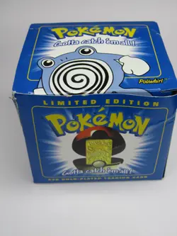 Pokemon Sealed POLIWHIRL 23K Gold-Plated Trading Card 1999 Poke Ball Burger King - Image 4