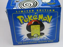 Pokemon Sealed POLIWHIRL 23K Gold-Plated Trading Card 1999 Poke Ball Burger King - Image 5