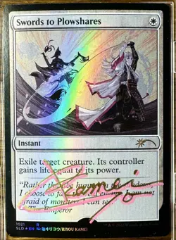 MTG Artist Proof Riyou Kamei / Swords to Plowshares & Solve the Equation Foil - Image 3