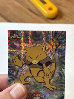 Topps Chrome Pokemon Tekno Chrome #63 ABRA Very Rare Pokemon High Grade!! - Image 3