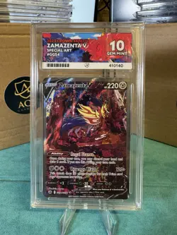 ACE 10 Zamazenta V GG54/GG70 Pokemon Card Crown Zenith GEM MINT - Image 1