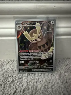 Pokemon TCG Noctowl #141 Promo Card Stellar Crown ETB, Near Mint/Mint (NM/MT) - Image 1