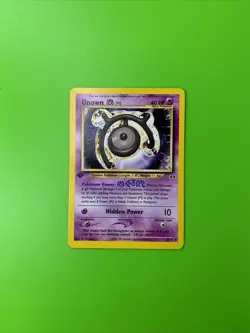 Unown 49/75 1st Edition Neo Discovery Pokemon Card NM - Image 1