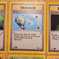 Pokemon TCG 1st Edition Fossil Lot Non-Holo 8 Cards Total Vintage 1999 - Image 3