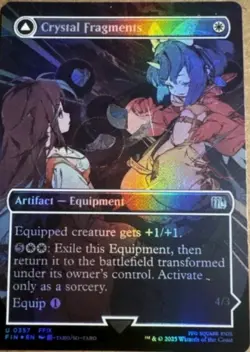 MTG NM Crystal Fragments FOIL (Borderless) - 357 Final Fantasy FIN - Image 1