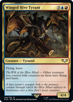 Winged Hive Tyrant Warhammer 40,000 NM Creature Rare MAGIC CARD ABUGames - Image 1