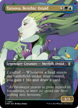Tatyova, Benthic Druid (Borderless) FOIL Commander Masters PLD CARD ABUGames - Image 1