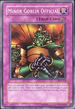 Minor Goblin Official PSV-052 Pharaoh's Servant-Unlimited Edition - Yugioh Card - Image 1