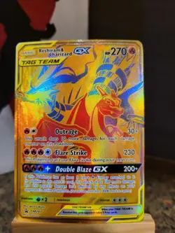 Pokemon TCG Reshiram & Charizard GX SM Black Star Promos SM247 Holo Promo - Image 2