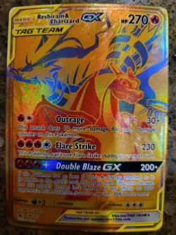 Pokemon TCG Reshiram & Charizard GX SM Black Star Promos SM247 Holo Promo - Image 3