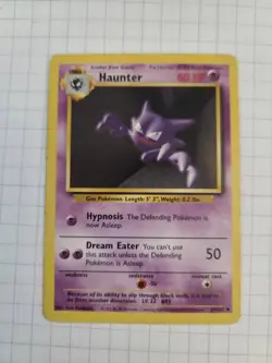 Haunter 029/102 Base Set Regular MP WOTC Wizards of the Coast Pokemon - Image 1