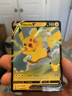 Pikachu V SWSH143 - Celebrations Promo - Ultra Rare Pokemon Card Near Mint (NM) - Image 1