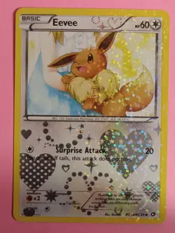 Pokemon TCG Eevee RC14/RC25 Legendary Treasures: Radiant Collection Holo LP - Image 1