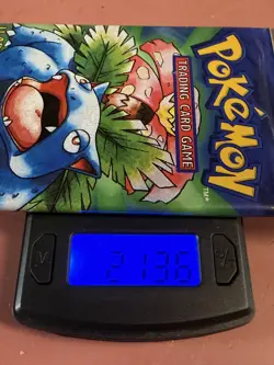 1999 Pokemon Base Set Booster Pack - Venusaur Art - Long Crimp - Sealed - 21.34g - Image 1