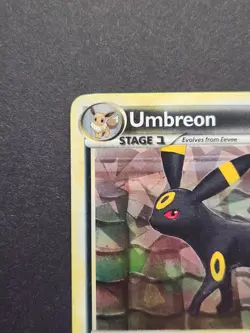 Pokemon TCG Umbreon 10/90 Cracked Ice Holo HeartGold SoulSilver Undaunted - Image 2