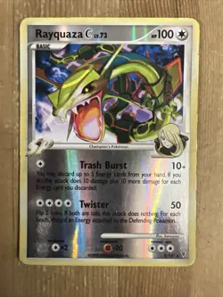 Pokemon 2009 Supreme Victors Rayquaza C Reverse HOLO Rare 8/147 DMG - Image 1