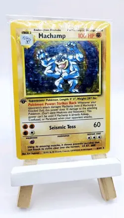 Sealed Machamp 8/102 1st Edition Base Set WOTC Pokemon NM-Mint Rare 1999 - Image 1
