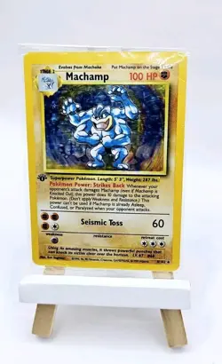 Sealed Machamp 8/102 1st Edition Base Set WOTC Pokemon NM-Mint Rare 1999 - Image 2