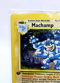 Sealed Machamp 8/102 1st Edition Base Set WOTC Pokemon NM-Mint Rare 1999 - Image 3