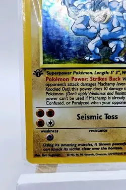 Sealed Machamp 8/102 1st Edition Base Set WOTC Pokemon NM-Mint Rare 1999 - Image 5