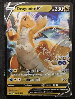 Dragonite V SWSH235 Black Star Promos Extended Art Holo Pokemon TCG 2022 NM - Image 1