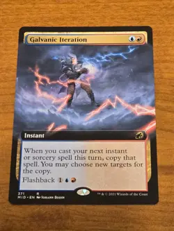 MTG Innistrad Midnight Hunt - Galvanic Iteration - MID 371 - Extended Art - Image 1