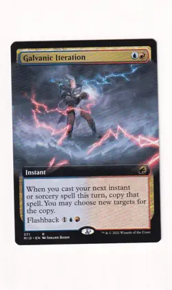 MTG Innistrad Midnight Hunt - Galvanic Iteration - MID 371 - Extended Art - Image 2