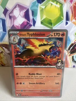 Ethan’s Typhlosion 034/182 - Pokemon Destined Rivals Holo Rare NM - Image 1
