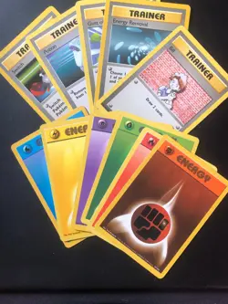 Base Set Energy / Common Trainer Bundles Vintage Wotc Cards - Image 3