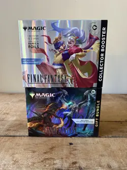 MTG Magic Final Fantasy Omega Collector Booster & Gift Bundle Package SEALED - Image 1