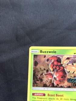 Pokemon Cards: Cosmic Eclipse Prerelease Promo: Buzzwole SM218 - Image 3