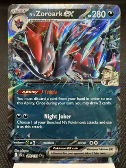 N’s Zoroark ex 098/159 - Ultra Rare - Journey Together Pokemon Card MINT - Image 1