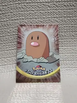 Topps Pokemon Card Series 1 TV Animation Edition, #50 Diglett, holo - Image 1
