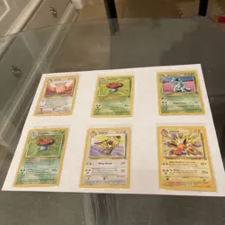 Pokemon TCG Jungle 28-Card Lot No Duplicates Vintage 1999 WOTC 5 Rares 1 Holo LP - Image 1