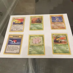 Pokemon TCG Jungle 28-Card Lot No Duplicates Vintage 1999 WOTC 5 Rares 1 Holo LP - Image 3