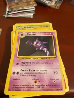 Base Set Haunter 29/102 Uncommon Pokemon Card NM - Image 1
