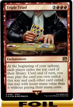 1x - Triple Triad - FOIL - Final Fantasy FIN - NM MTG - Image 1