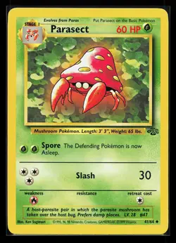 Parasect 41/64 Uncommon Jungle Pokemon Card - Image 1