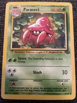 Parasect 41/64 Uncommon Jungle Pokemon Card - Image 1