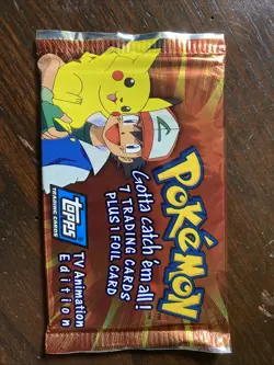 Pokemon Topps Trading Cards, TV Animation Edition Blue Logo - Image 1