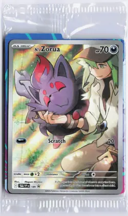 N's Zorua SVP 189 ETB Black Star Promo Card Sealed Journey Together Pokemon TCG - Image 1