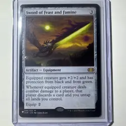 MTG Sword Of Feast And Famine Artifact Mythic Rare 296/331 2XM Near Mint - Image 1