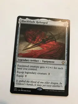 Blackblade Reforged : Magic MtG card, NM Dominaria rare Legendary artifact - Image 3