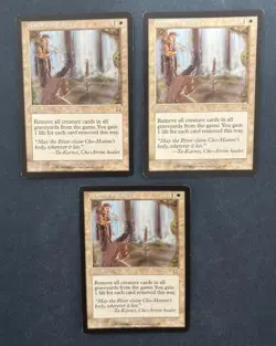 MTG 3X MERCADIAN MASQUES HONOR THE FALLEN MAGIC THE GATHERING RARE INSTANT - Image 1