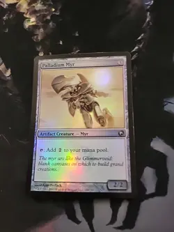 MTG Scars Of Mirrodin FOIL Uncommon Palladium Myr MP - Image 2