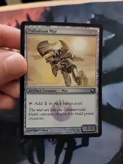 MTG Scars Of Mirrodin FOIL Uncommon Palladium Myr MP - Image 3