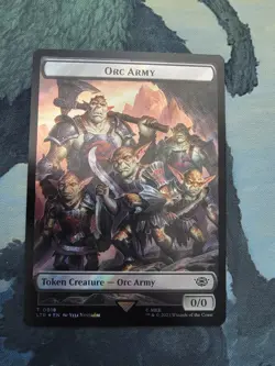 MTG LOTR Food 0023/Orc Army Token Surge Foil NM - Image 2